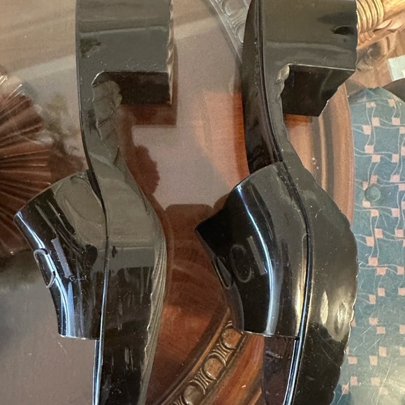 Gucci Plastique Resort Black Jelly Platform Slides - Picture 3 of 6